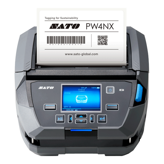 SATO PW4NX 4英寸移动便携式标签打印机